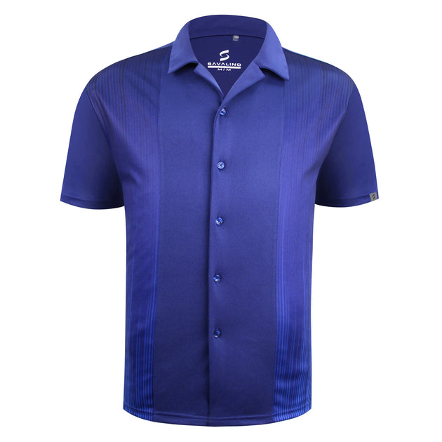FITZGERALD BOWLING SHIRT DARK PURPLE SAVALINO