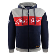 GERARDO HOODIE SHIRT NAVY GREY