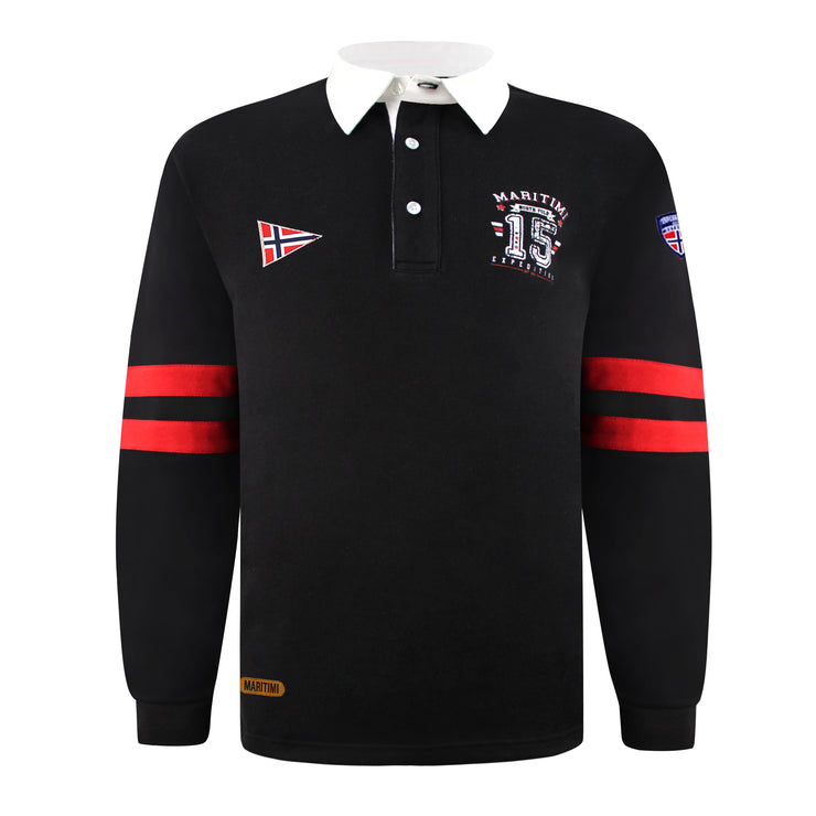 GAVIN RUGBY SHIRT BLACK