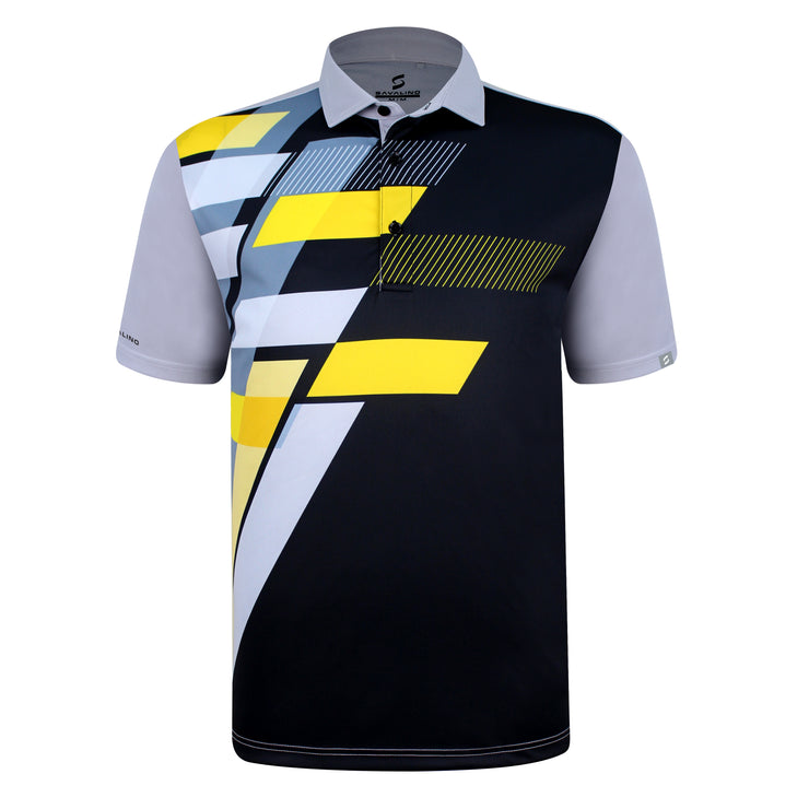ALEC POLO SHIRT GREY/BLACK