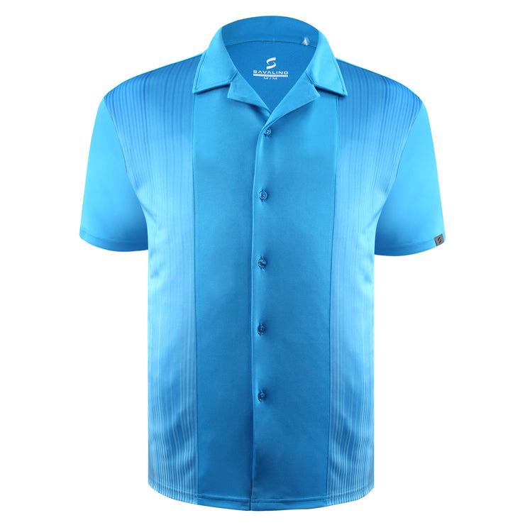 FITZGERALD BOWLING SHIRT TURQUOISE