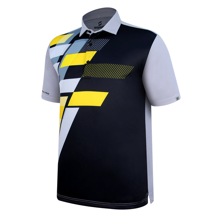 ALEC POLO SHIRT GREY/BLACK