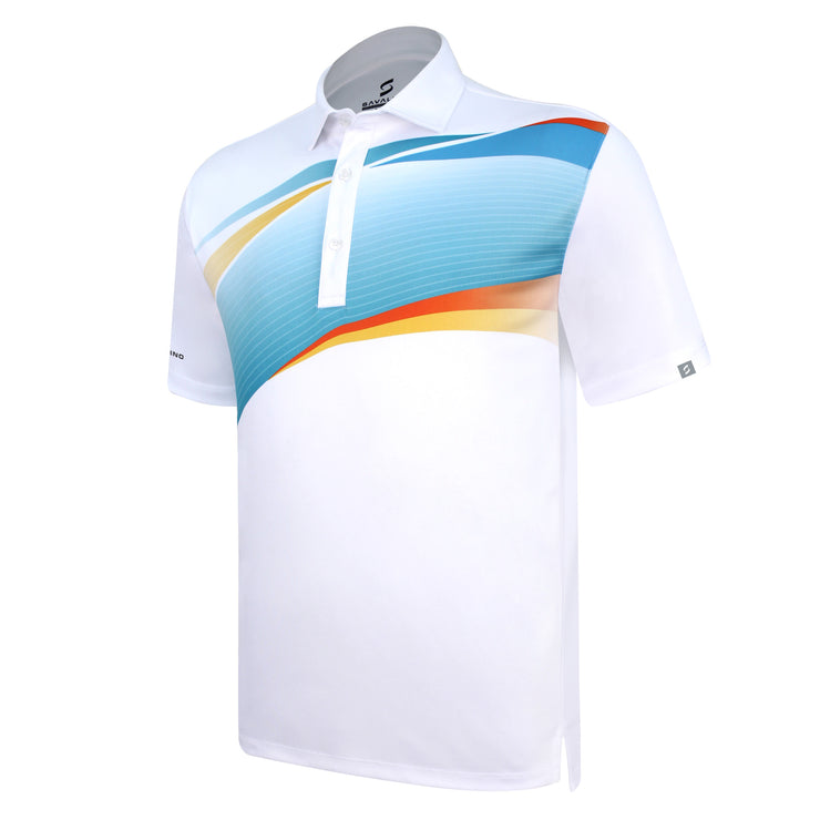 ARROW POLO SHIRT WHITE/LT GREEN