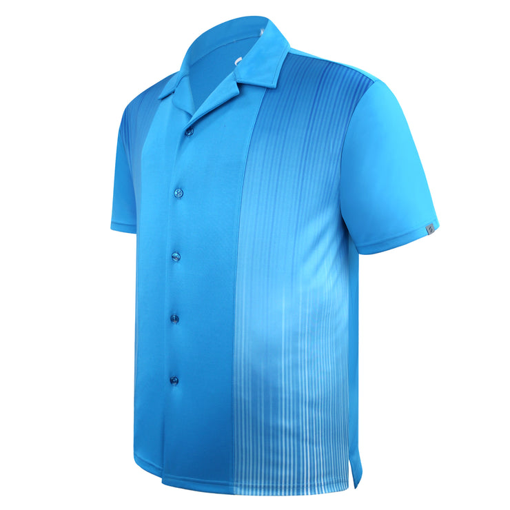 FITZGERALD BOWLING SHIRT TURQUOISE