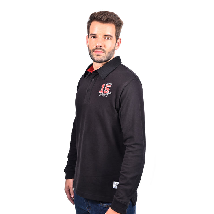 ELI RUGBY SHIRT BLACK