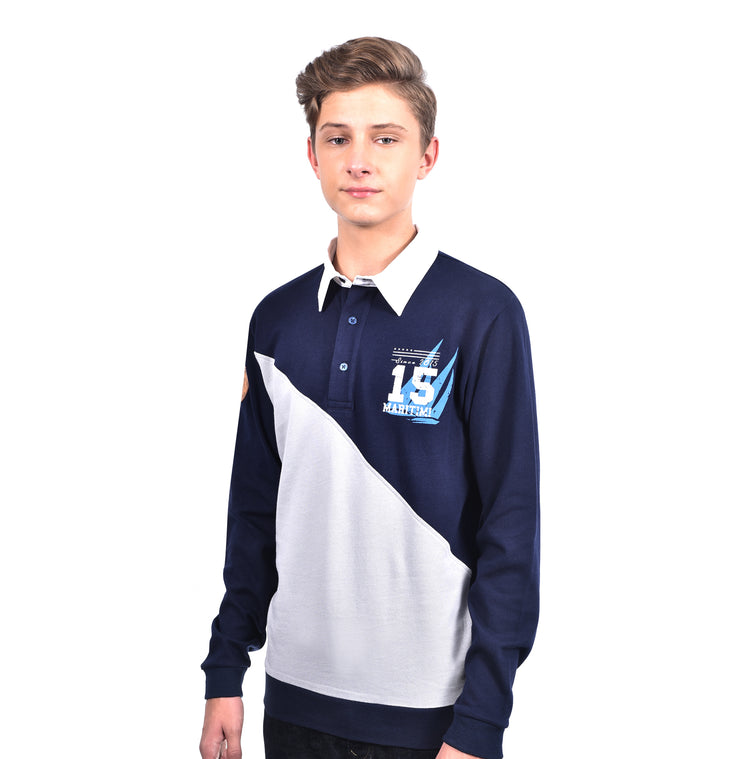 DANE RUGBY SHIRT NAVY