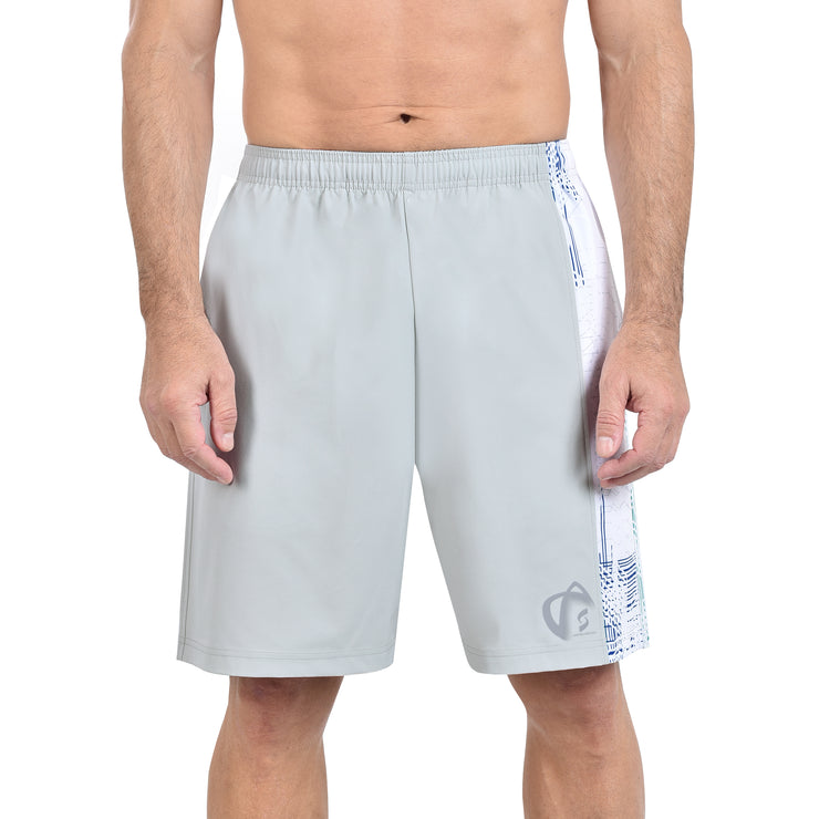 HECTOR SHORTS LIGHT GREY WITH PRINT