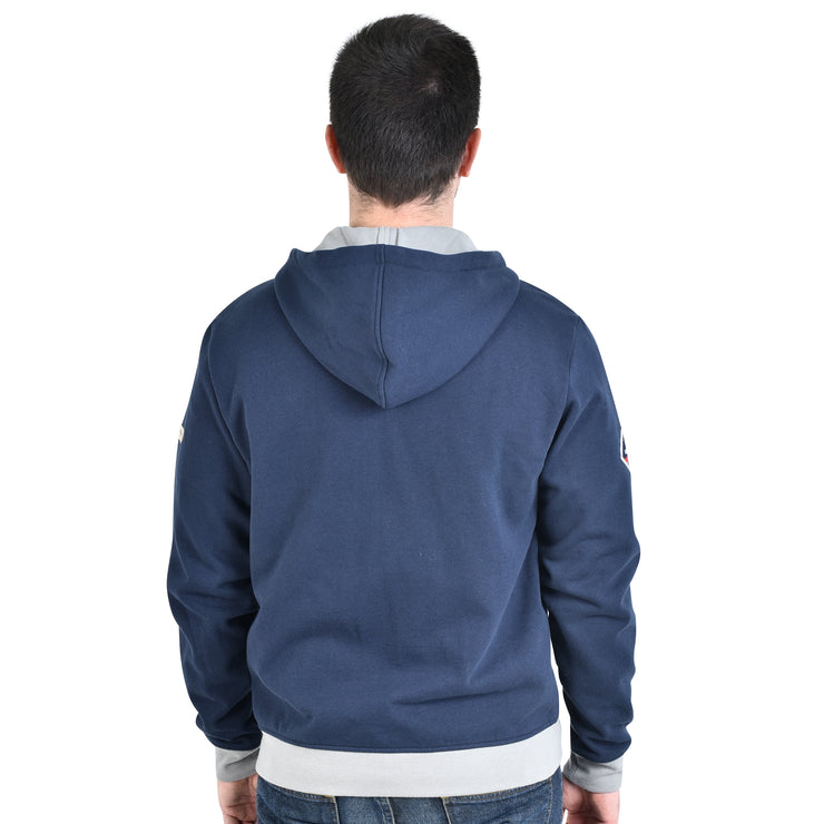 GERARDO HOODIE SHIRT NAVY GREY