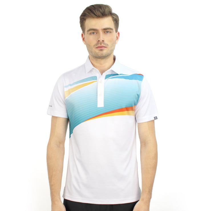 ARROW POLO SHIRT WHITE/LT GREEN