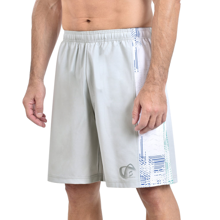 HECTOR SHORTS LIGHT GREY WITH PRINT