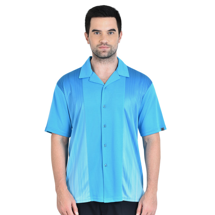FITZGERALD BOWLING SHIRT TURQUOISE