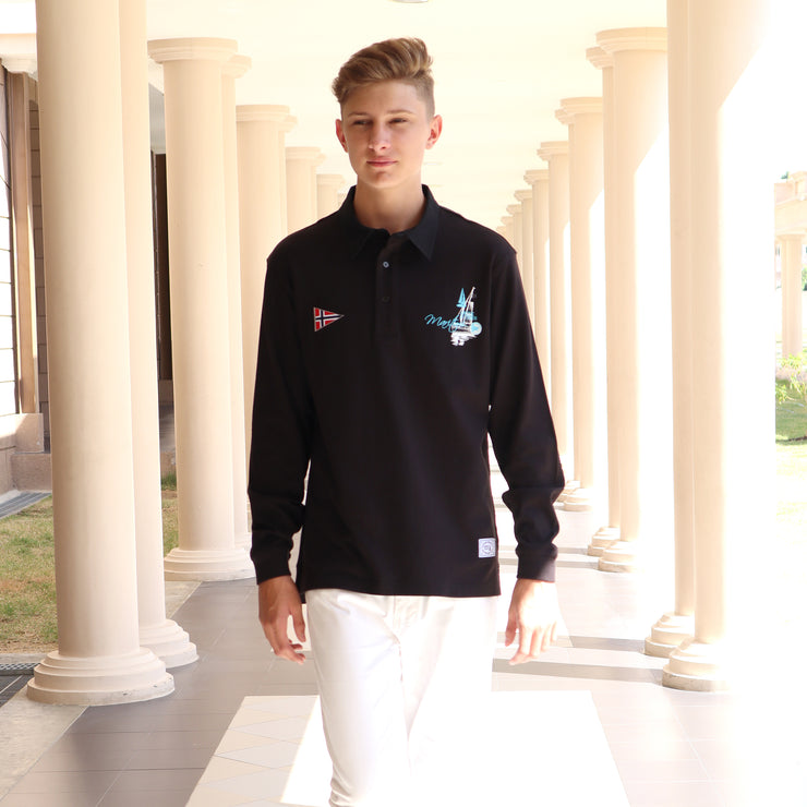 DUKE RUGBY SHIRT BLACK