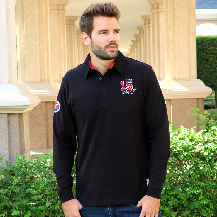 ELI RUGBY SHIRT BLACK