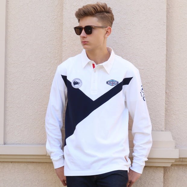 DUSTIN RUGBY SHIRT WHITE