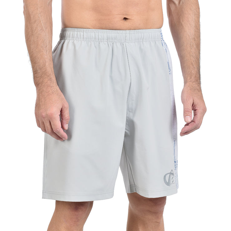 HECTOR SHORTS LIGHT GREY WITH PRINT