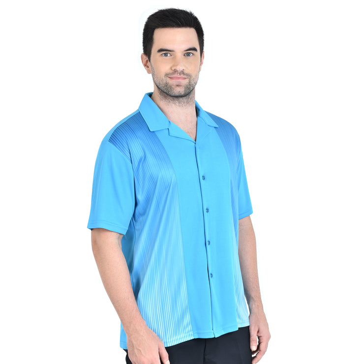 FITZGERALD BOWLING SHIRT TURQUOISE