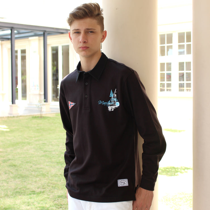 DUKE RUGBY SHIRT BLACK