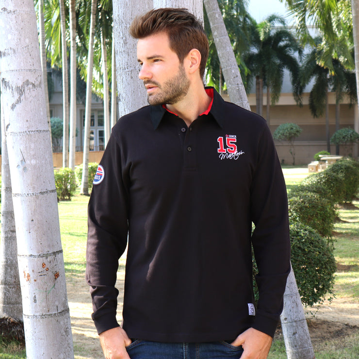 ELI RUGBY SHIRT BLACK