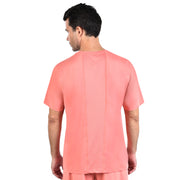 HAROLD T-SHIRT VERTICLE PRINTED CORAL