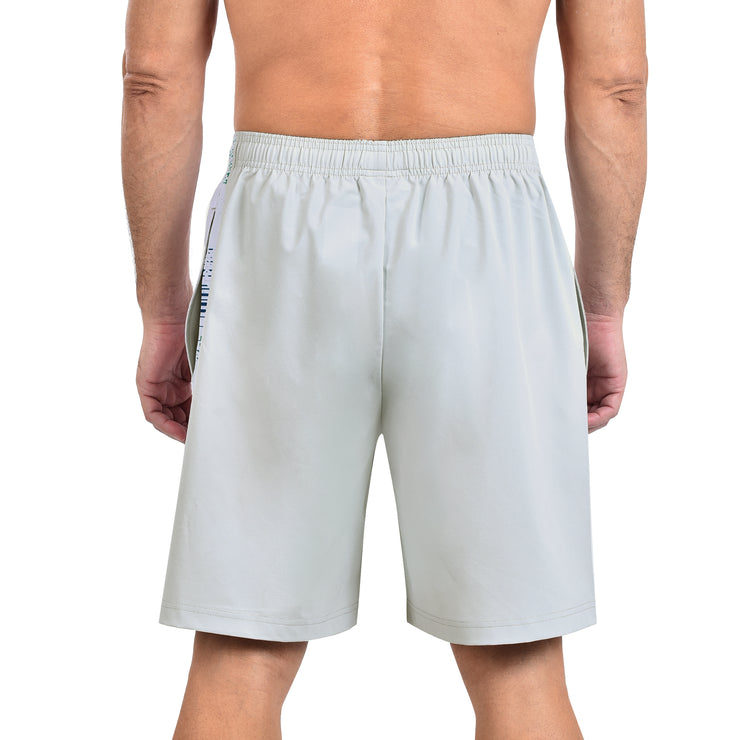 HECTOR SHORTS LIGHT GREY WITH PRINT