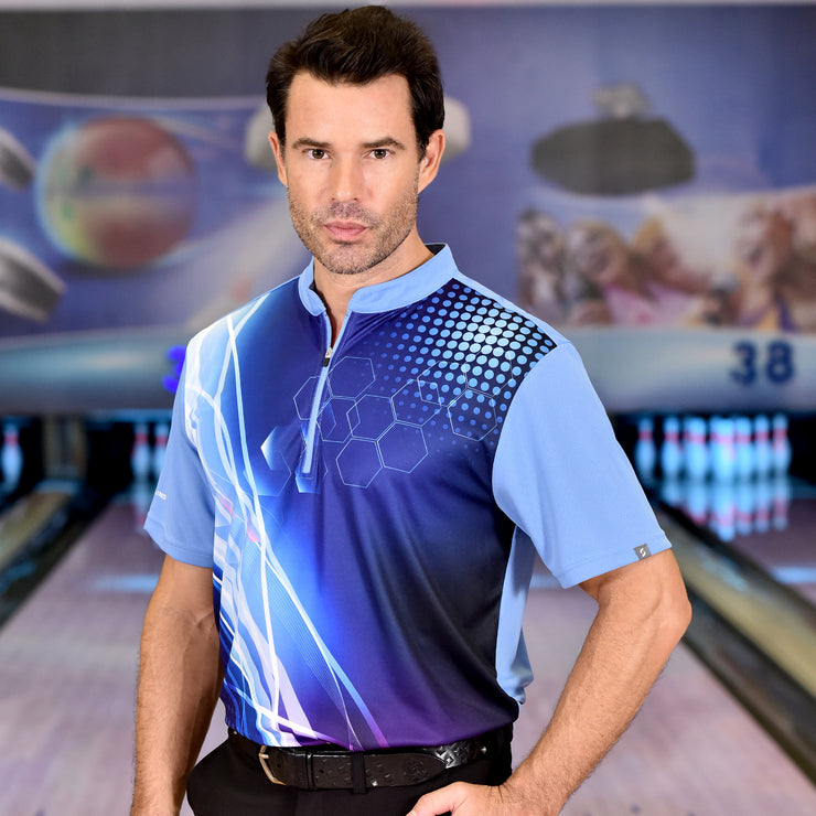 CARLETON BOWLING JERSEY BLUE