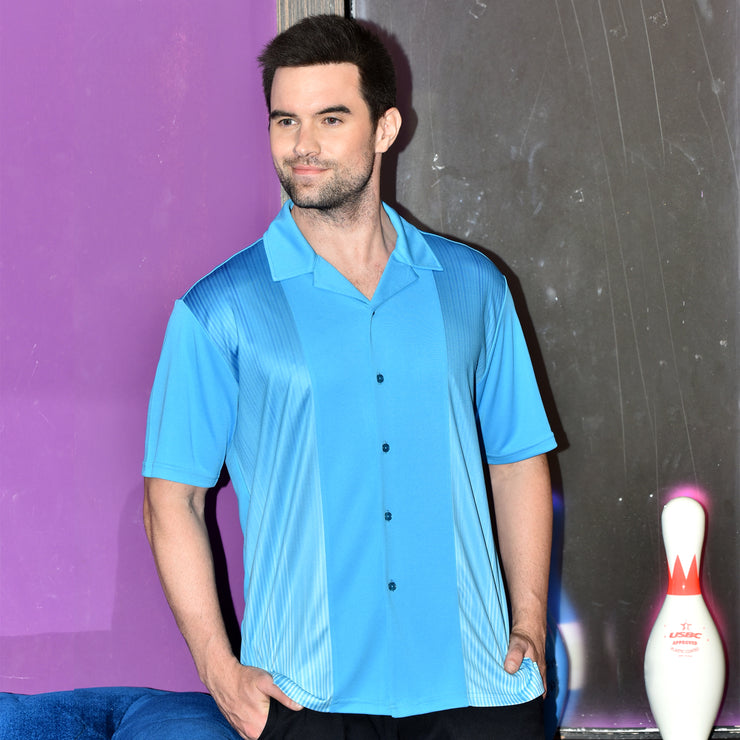 FITZGERALD BOWLING SHIRT TURQUOISE