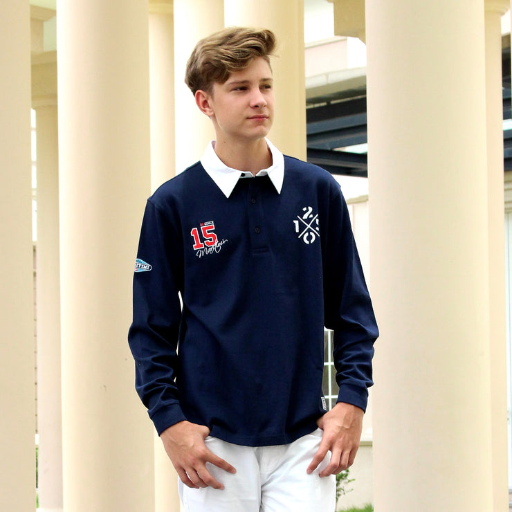 BENJAMIN RUGBY SHIRT NAVY
