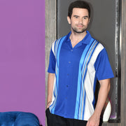 FISHER BOWLING SHIRT ROYAL BLUE
