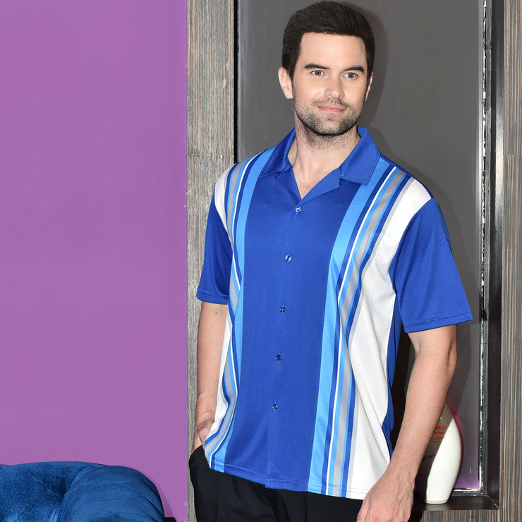 FISHER BOWLING SHIRT ROYAL BLUE
