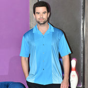 FITZGERALD BOWLING SHIRT TURQUOISE