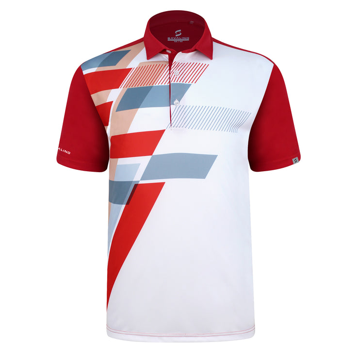 ALEC POLO SHIRT RED/WHITE