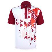 ARON POLO SHIRT WHITE/RED