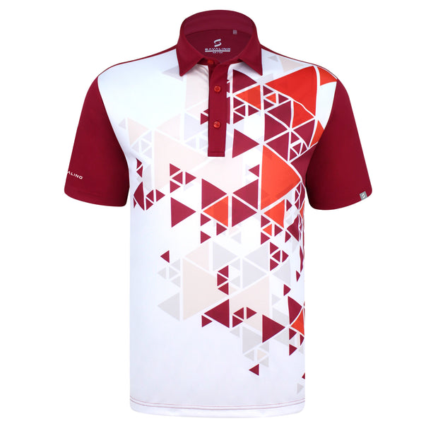 ARON POLO SHIRT WHITE/RED