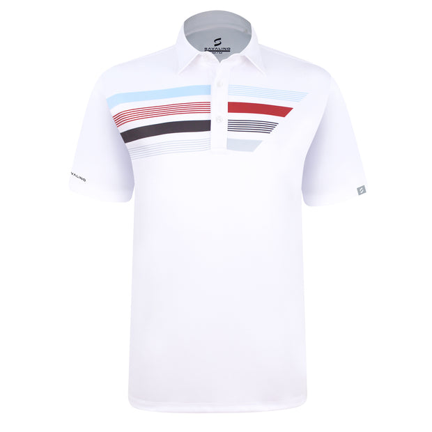 ALVARO POLO SHIRT WHITE/ RED