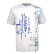 HAYWOOD T-SHIRT LIGHT GREY VERTICAL PRINT