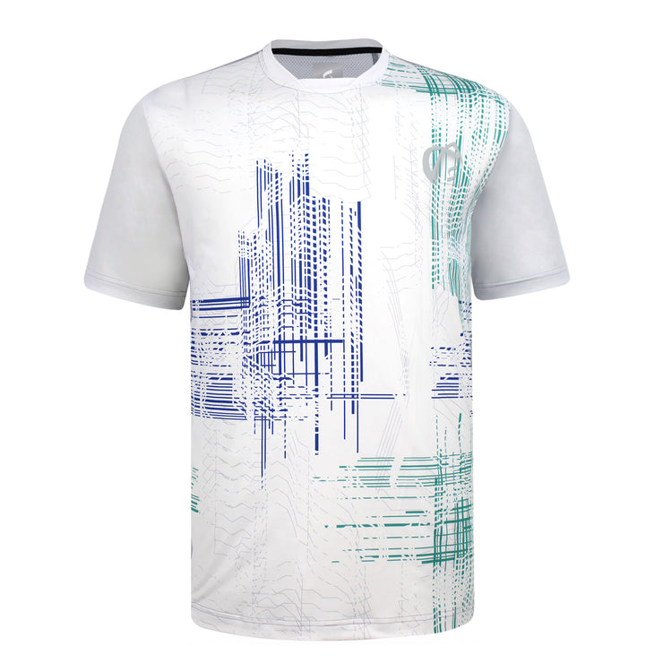 HAYWOOD T-SHIRT LIGHT GREY VERTICAL PRINT
