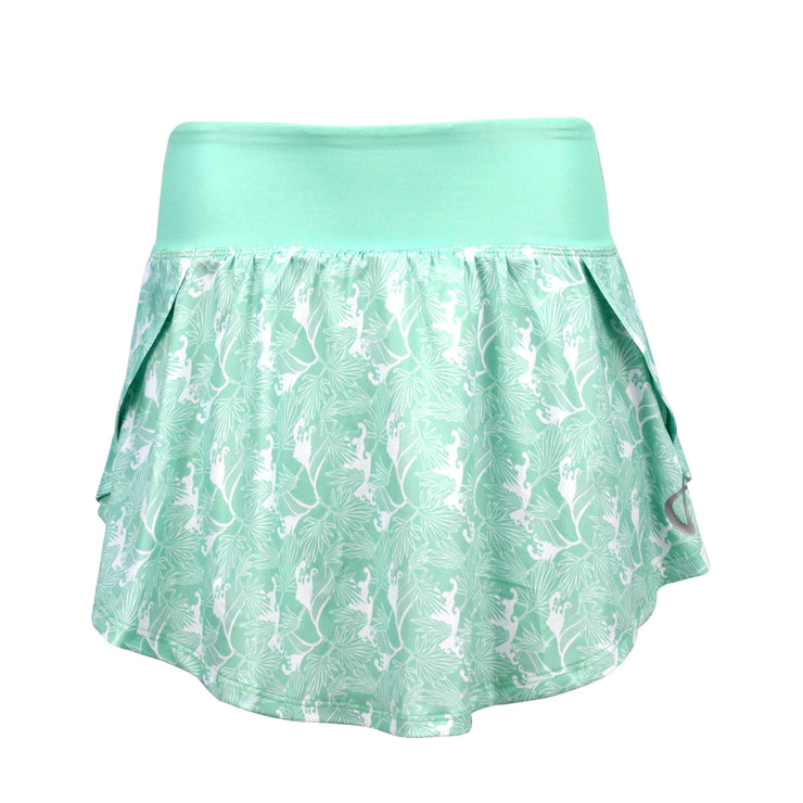 HERMINE SKORTS MINT GREEN WITH FLOWER PRINT