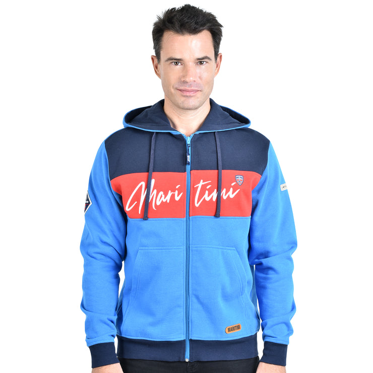 GERARDO HOODIE SHIRT BLUE