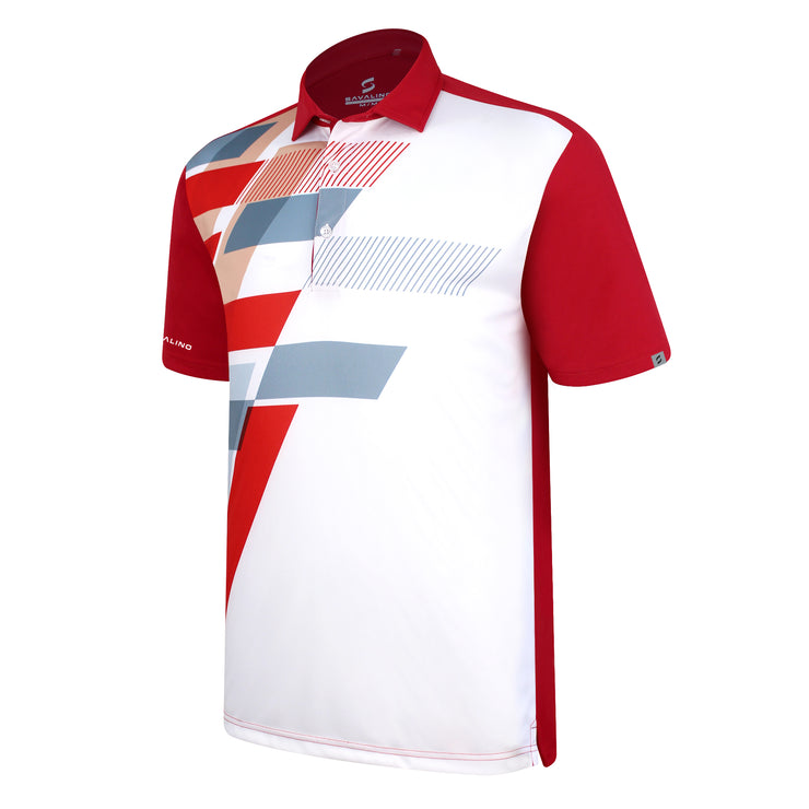 ALEC POLO SHIRT RED/WHITE