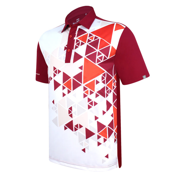 ARON POLO SHIRT WHITE/RED