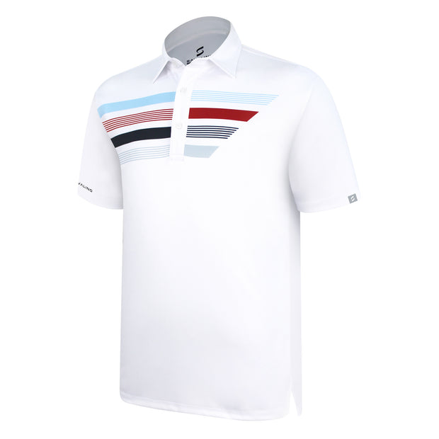 ALVARO POLO SHIRT WHITE/ RED