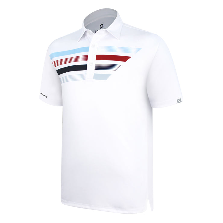 ALVARO POLO SHIRT WHITE/ RED