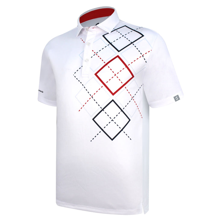 ADLEY POLO SHIRT WHITE/RED