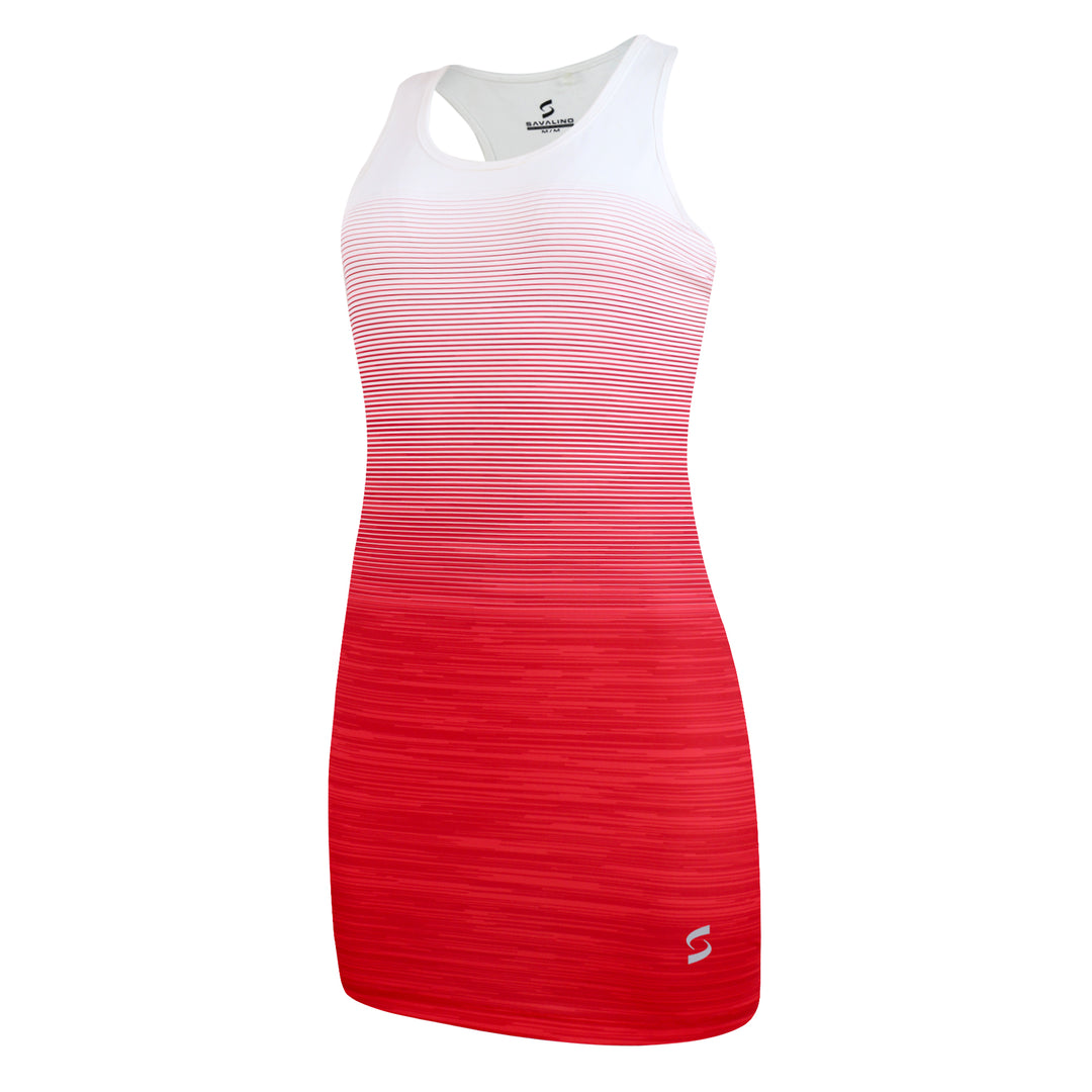 fitted lace wedding dress 1972 Tennis Active Dress with Built-In Bra & Shorts in Red XL main image 0