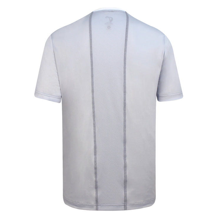 HAYWOOD T-SHIRT LIGHT GREY VERTICAL PRINT