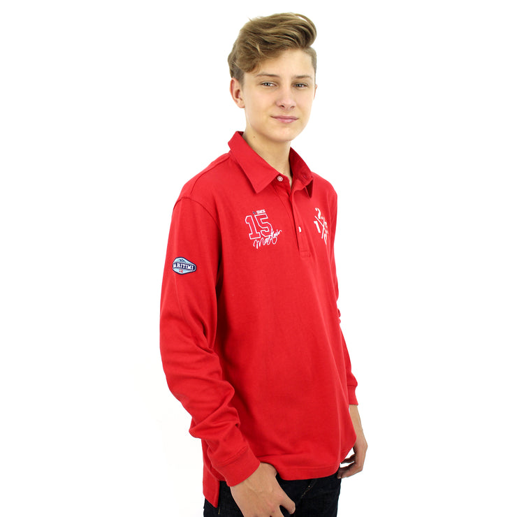 BENJAMIN RUGBY SHIRT RED