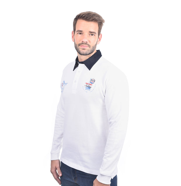 DALTON RUGBY SHIRT WHITE