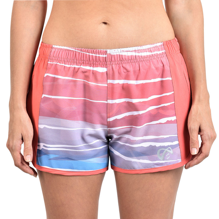 HEATHER SHORTS PRINTED CORAL