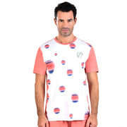 HAROLD T-SHIRT CIRCLE PRINTED CORAL
