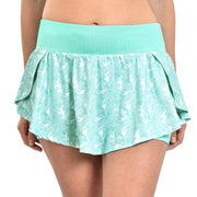 HERMINE SKORTS MINT GREEN WITH FLOWER PRINT